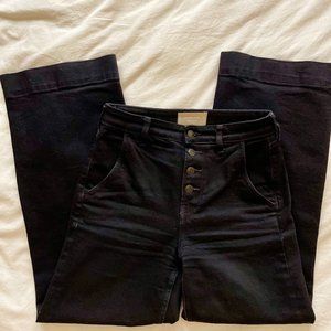 Everlane Women's Button Fly Wide Leg Jean size 26